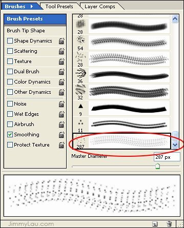 自制筆刷 給照片繪上星塵